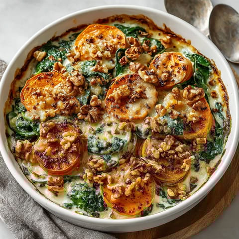 A dish with a variety of vegetables and nuts.