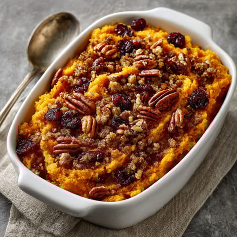 A bowl of food with a spoon in it.