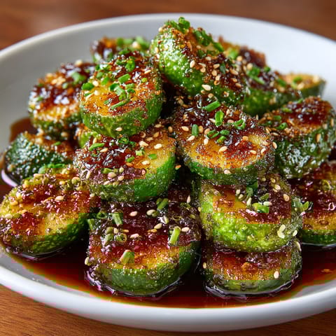 A plate of food with a sauce on it.