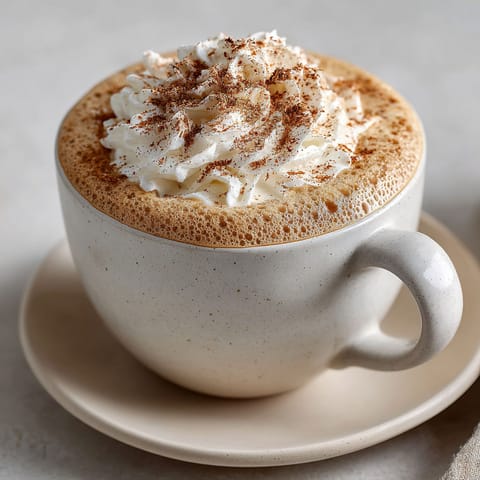 A cup of pumpkin spice latte allégé.