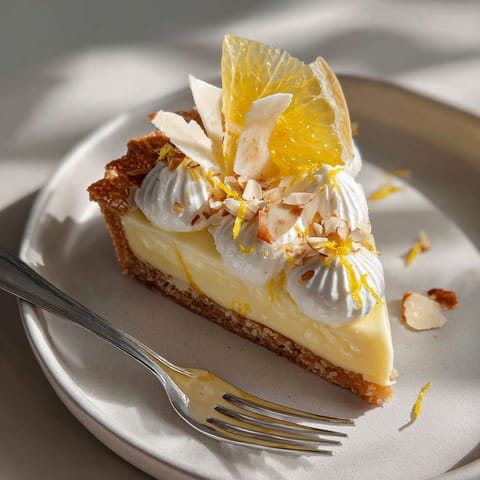 A slice of pie with a fork and a knife.