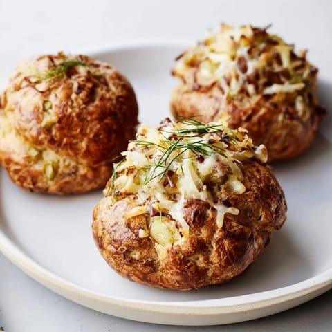 Pickle Party Gougères chives