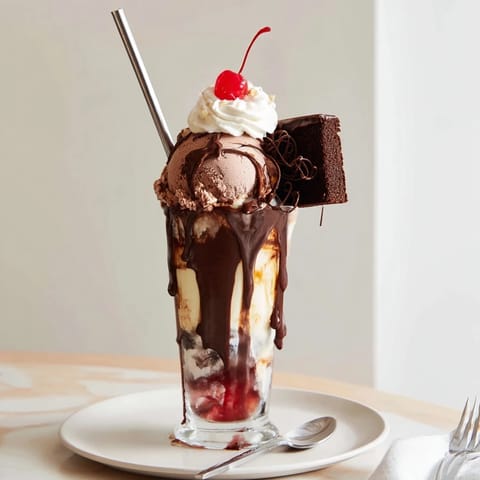 Silly Bûche de Noël Soda Float