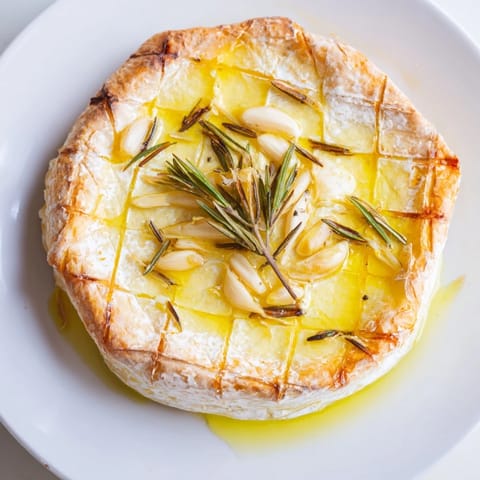 Camembert à l'ail et romarin