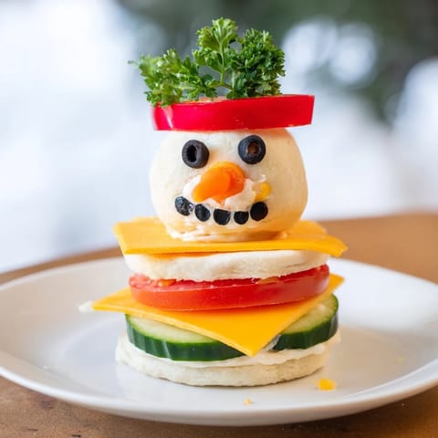 Sandwich bonhomme de neige