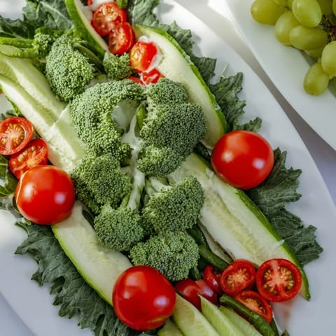 Plateau légumes feuilles houx