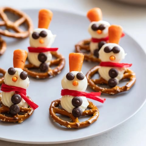 Pretzels hommes neige festifs