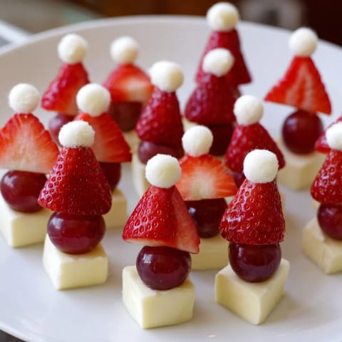 Chapeau Père Noël fruits fromage