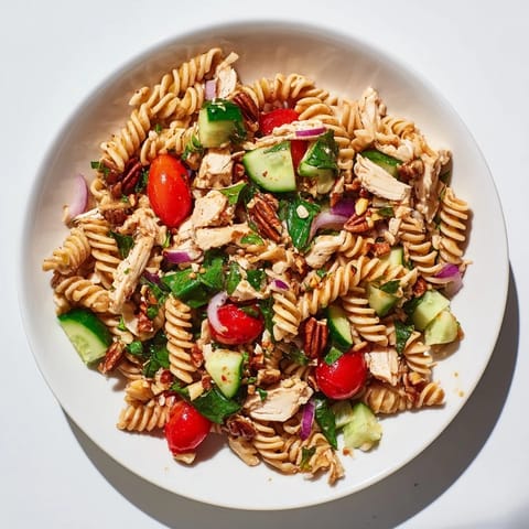 Here are the 3 ALT texts for the Pasta Salad with Cranberry Vinaigrette recipe: