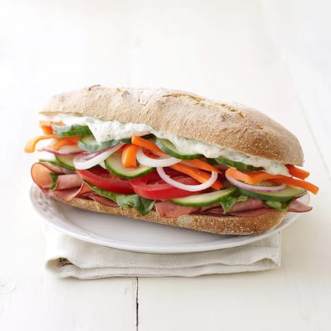 Crunchy Dill Pickle Veggie Sammie