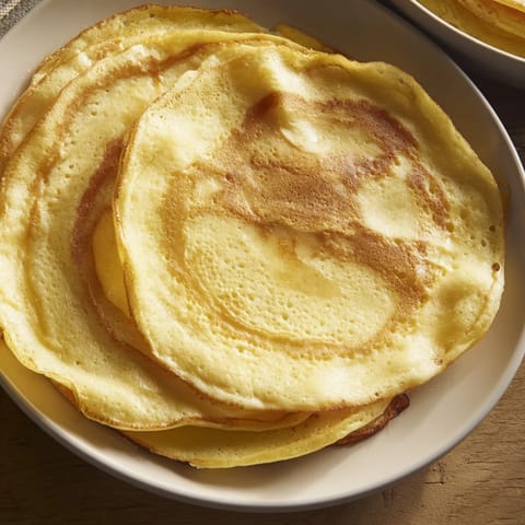 Fluffy scrambled pancakes