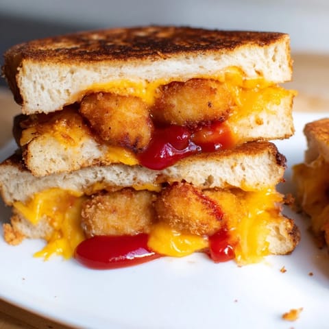 Nuggets et fromage grillé