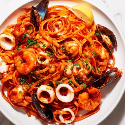 Seafood marinara pasta classic