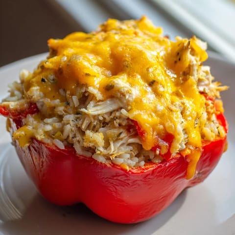 Poulet farci poivrons fromage