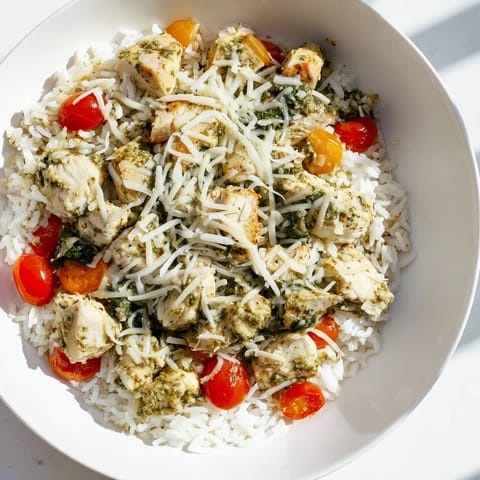Chicken Pesto Rice Bake