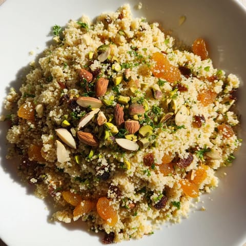 Couscous pilaf épicé coloré