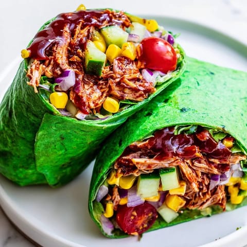 BBQ Chicken Salad Wrap