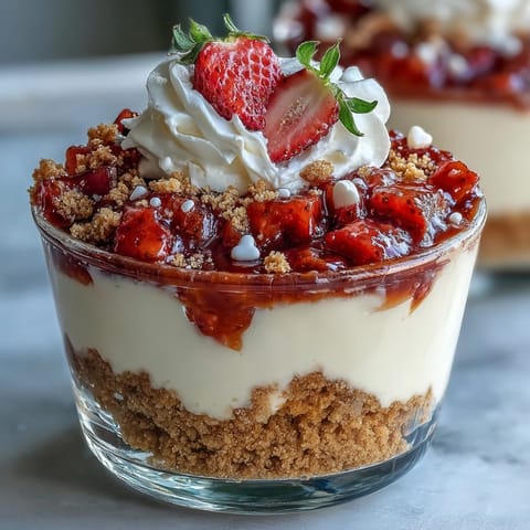Strawberry Cheesecake Cups Sweet