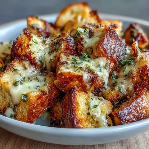 Croûtons dorés pain levain