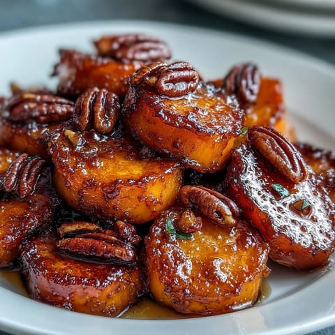Candied yams with pecans