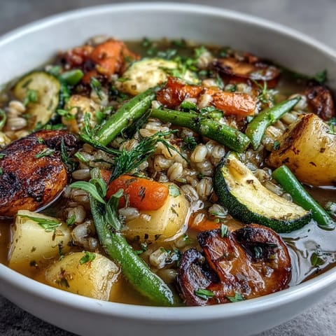 Soupe orge légumes maison