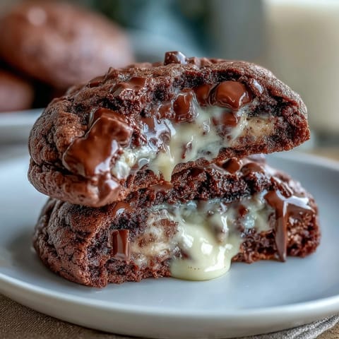 Dark chocolate vanilla cookies