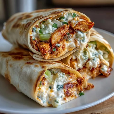 Buffalo poulet fromage tortilla