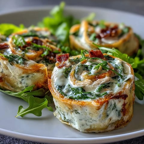 rouleaux turquie fromage épinards