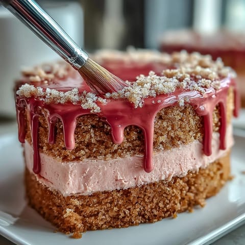 Gâteau rosé velours pour douche nuptiale avec drapé doré, gâteau en couches rose délicat décoré d'un riche glaçage au fromage à la crème et d'un élégant drapé doré comestible.