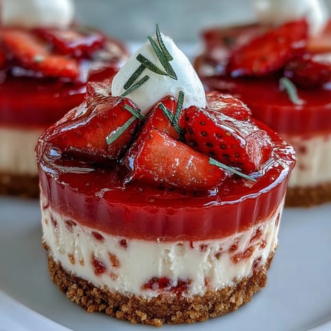 Gourmandes coupelles de cheesecake à la limonade et fraises, superposées et vibrantes.