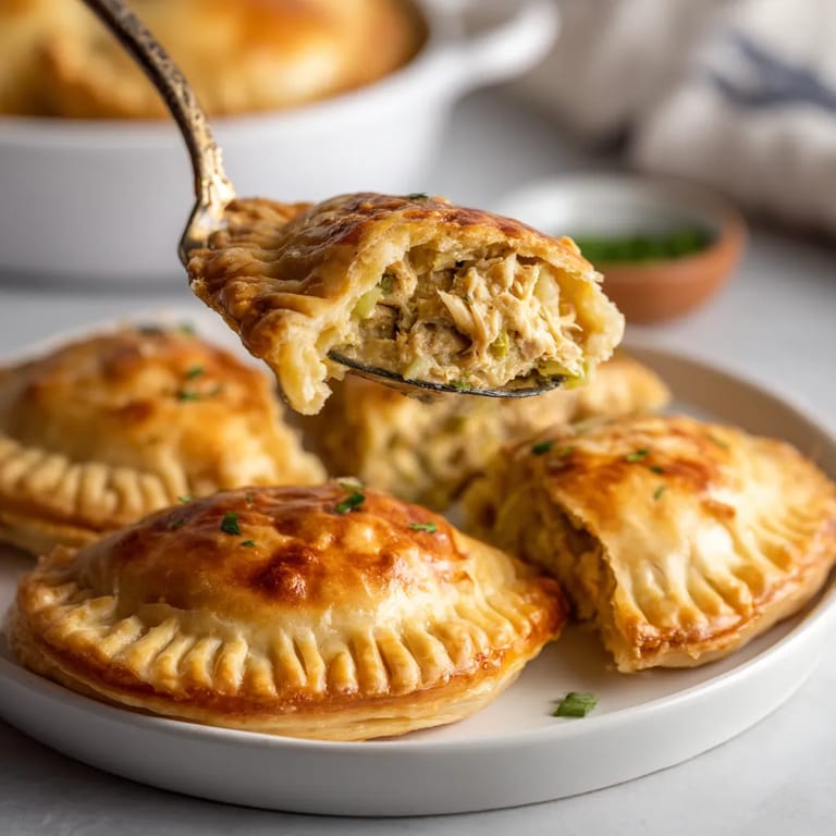 Une assiette de pains farcis de tuna.