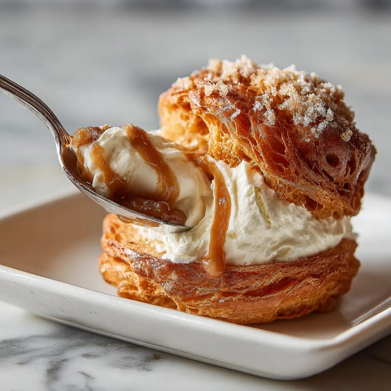 Une crêpe sucrée avec des fruits rouges dessus.
