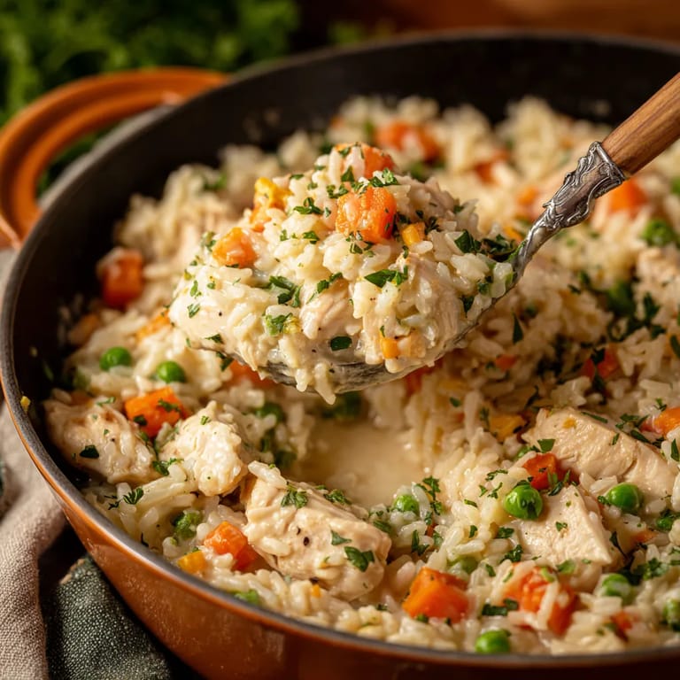 Une casserole de riz et de légumes est servie dans un bol en métal.