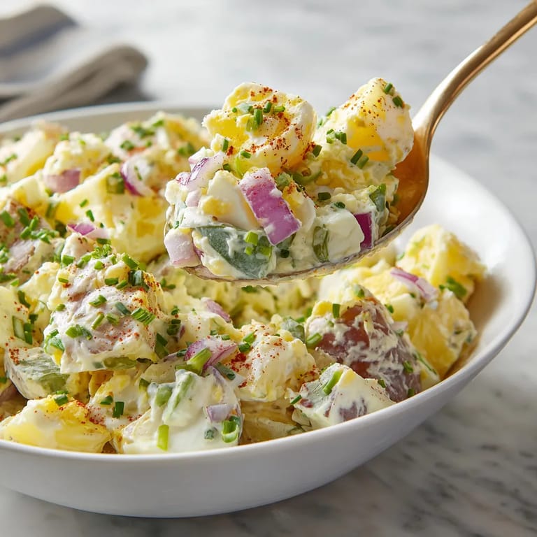 Une assiette de salade contenant des légumes et des pommes de terre.
