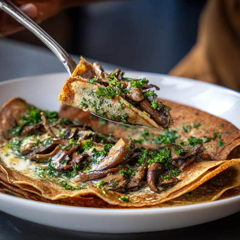 Une personne mangeant une tartine de mushrooms.
