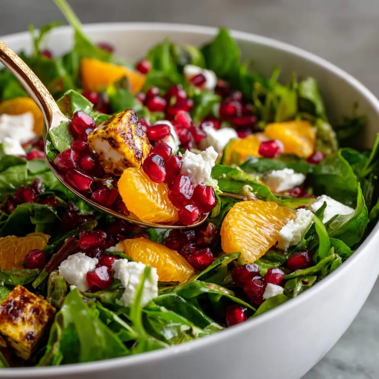 Une salade de fruits et de légumes dans un bol.