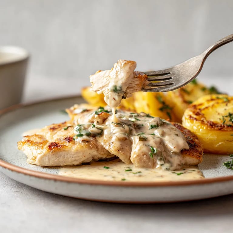 Une assiette de viande chaude avec des légumes et une sauce.