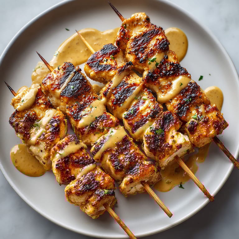 A plate of food with a sauce on it.