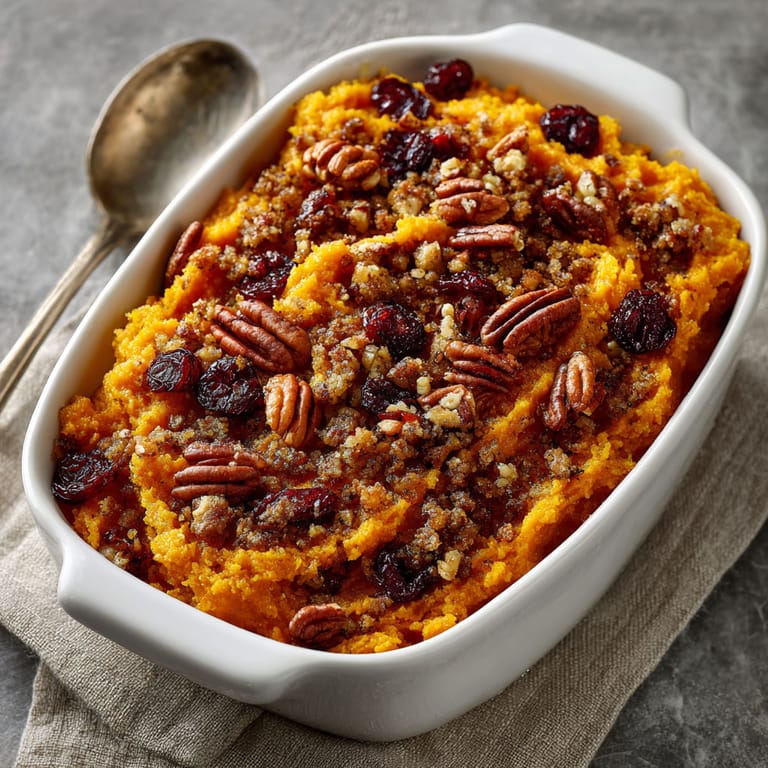 A bowl of food with a spoon in it.