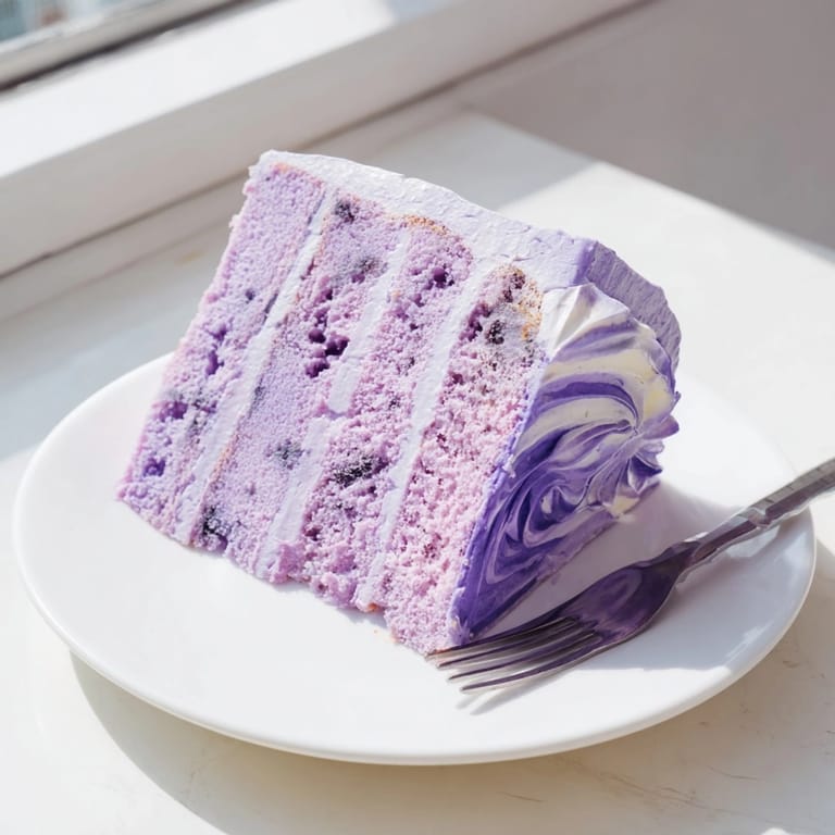 Un gâteau moelleux à l'ube fait maison : la recette parfaite à partager en famille.