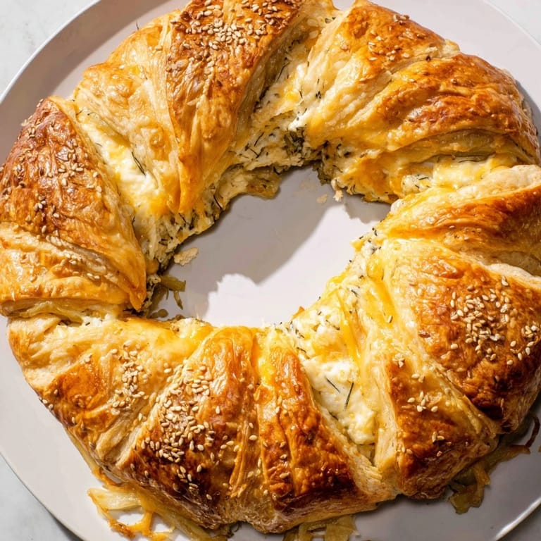 Délicieuses galettes de fromage et cornichons, croustillantes et fondantes à la sortie du four.