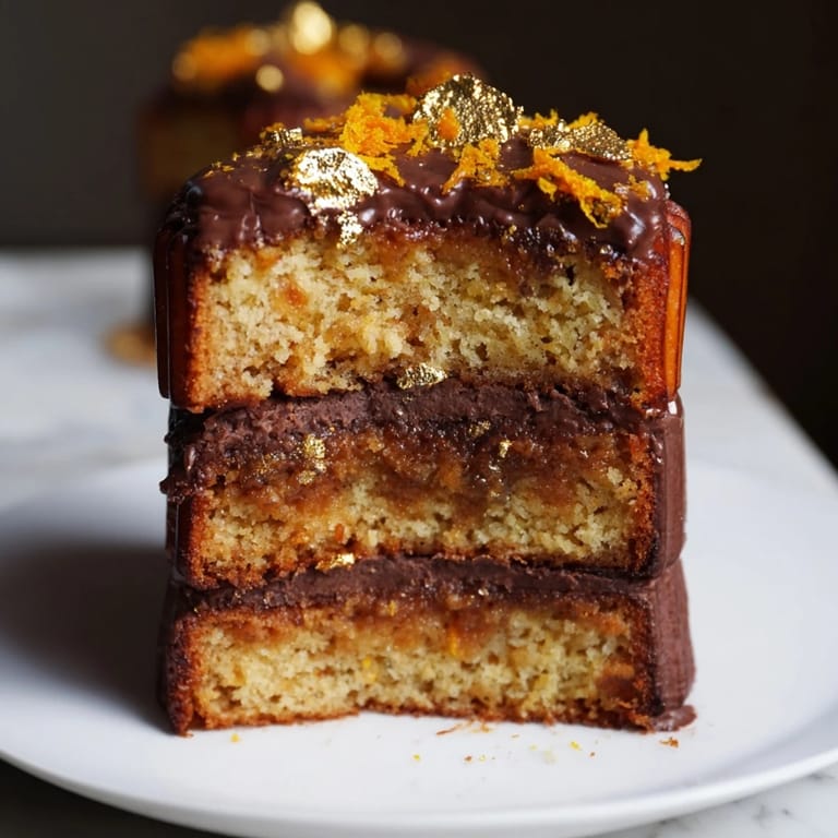 Détail d'un gâteau Canelé Chaos, orné d'une garniture sucrée brûlée dorée.