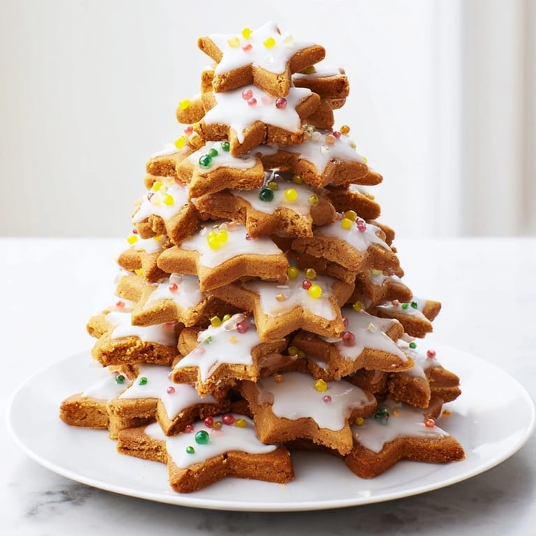 Freshly baked French Gingerbread Tree, a warm, aromatic holiday dessert ready to serve.