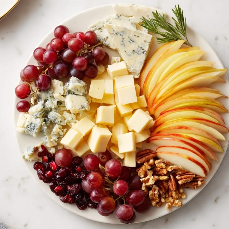 A beautifully arranged Winter Wonderland Snack Board, brimming with festive treats for sharing.
