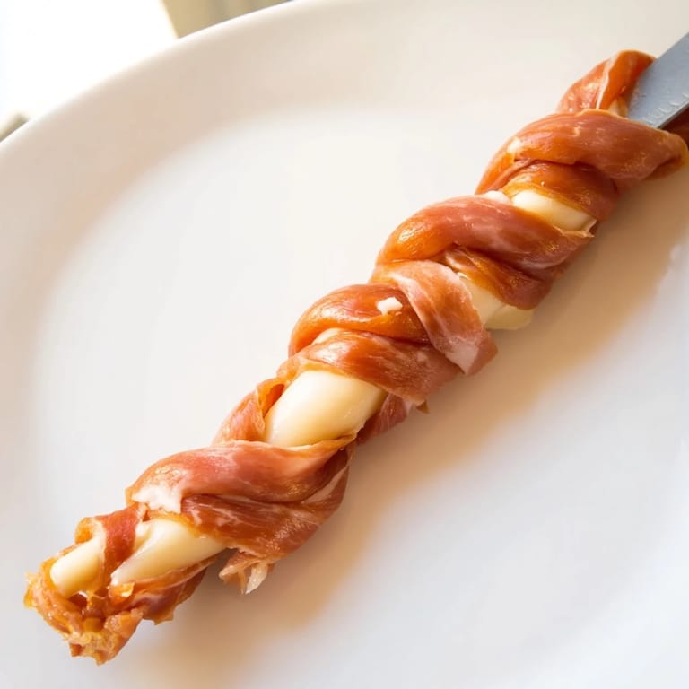 This beautiful The Nautical Knot appetizer features a braided cheese and prosciutto rope, Italian-inspired.