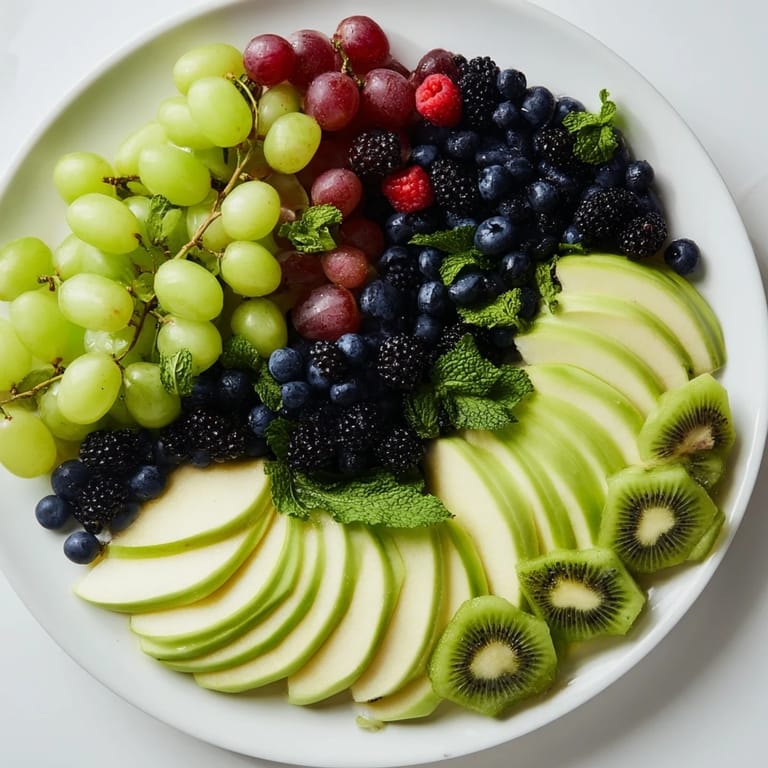 A dazzling photo of The Aurora Borealis Sweep, showcasing vibrant green and purple fruits.