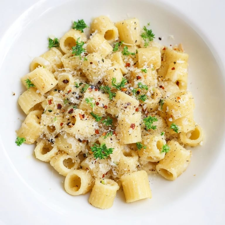 Creamy one-pot garlic butter ditalini, a quick and easy Italian-American comfort food dinner.