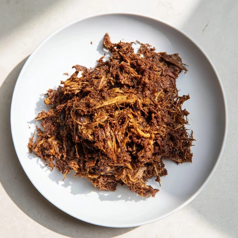 A close-up shot of the flavorful Omani Shuwa meat, expertly spiced and tender.