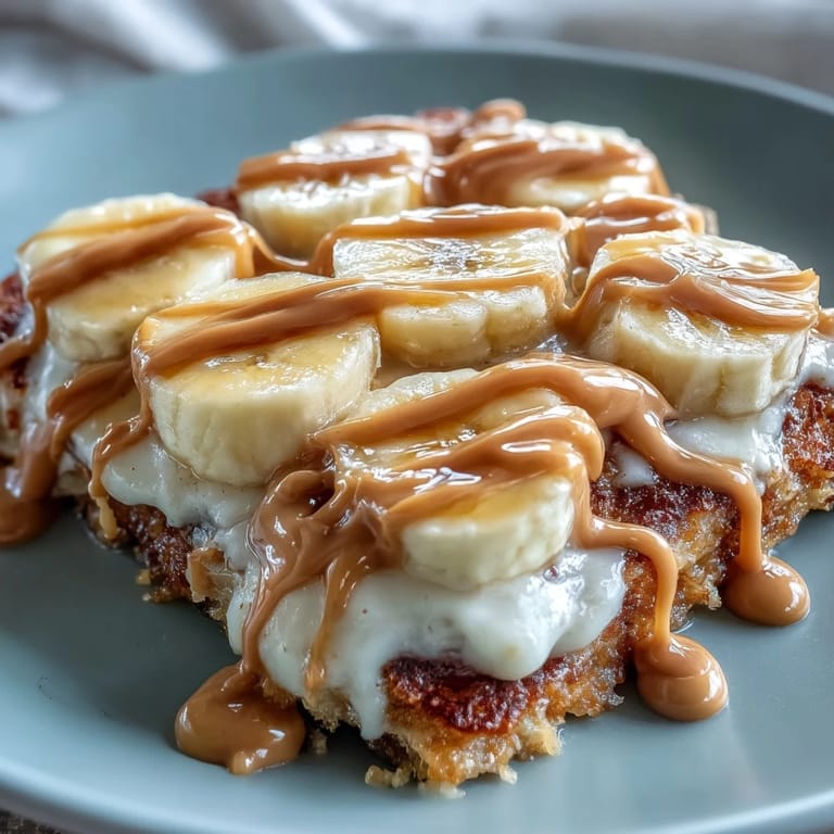 Le High-Protein Breakfast Pizza Bowl sortant du four avec base pancake dorée et yaourt grec.