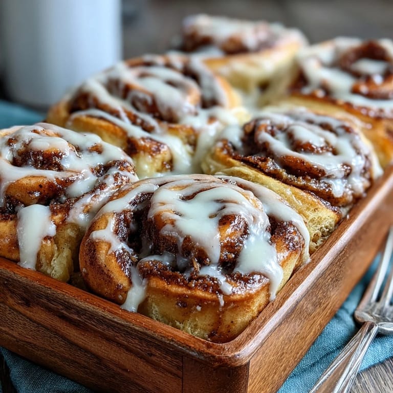 En sortie de four, ces Banana Bread Cinnamon Rolls à la croûte légère caramélisée attendent leur glaçage blanc, prêtes à déguster au petit-déjeuner.